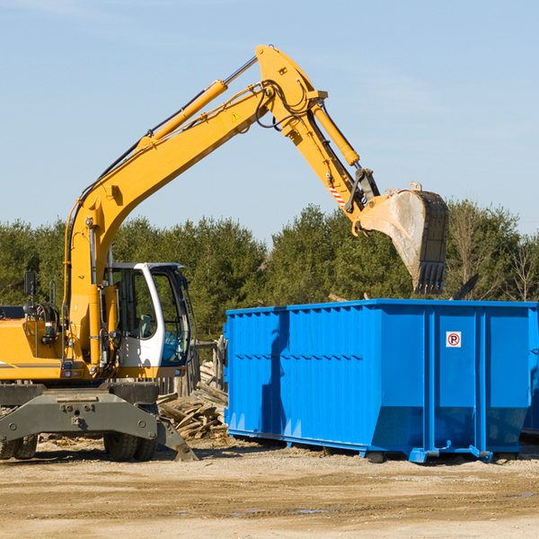 are there any restrictions on where a residential dumpster can be placed in Formoso